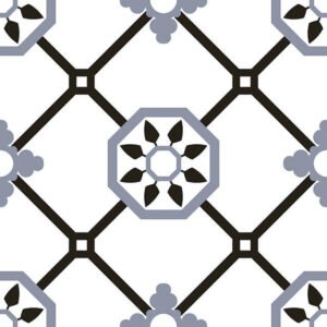 Carrelage aspect méditerranéen en grès émaillé