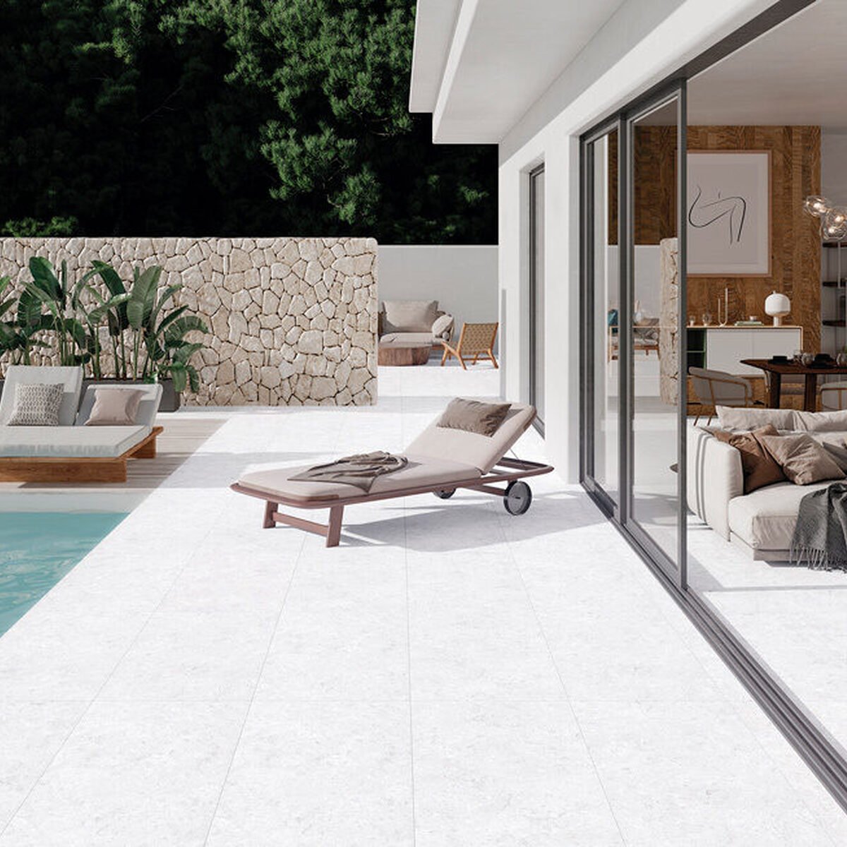 Carrelage effet pierre corallienne Carrelage effet pierre corallienne
