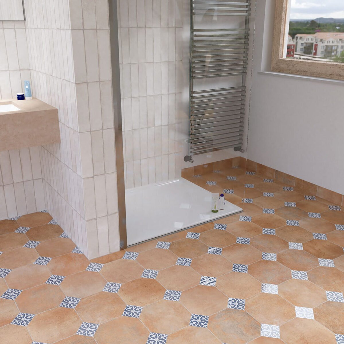 Carrelage esprit rétro en grès émaillé Carrelage esprit rétro en grès émaillé