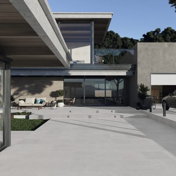 Carrelage effet pierre bleue