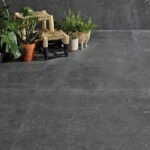 Carrelage effet pierre bleue
