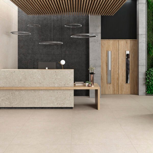 Carrelage effet pierre calcaire mat - 0