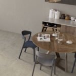 Carrelage effet pierre claire en grès cérame