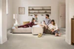 Sol vinyle effet bois beige