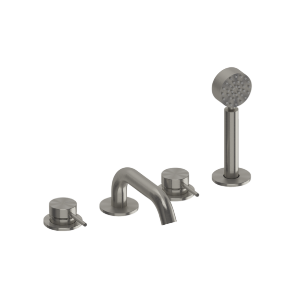 Pour baignoire nickel brossé