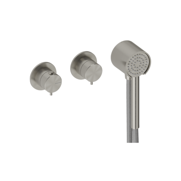 Pour la duche nickel brossé