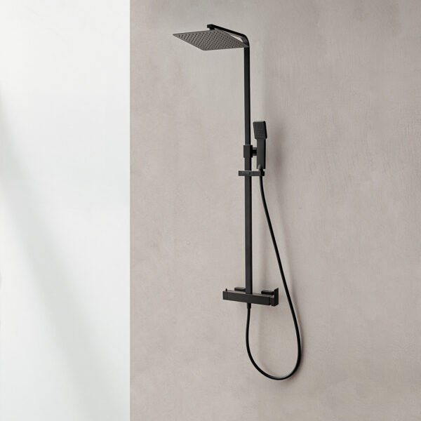 Pour la duche noir mat